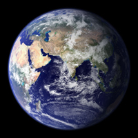 The Blue Marble - Eastern Hemisphere (MODIS)
