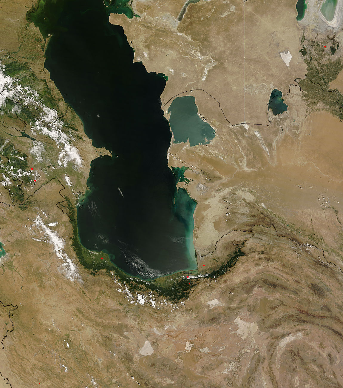The Caspian Sea Region - MODIS