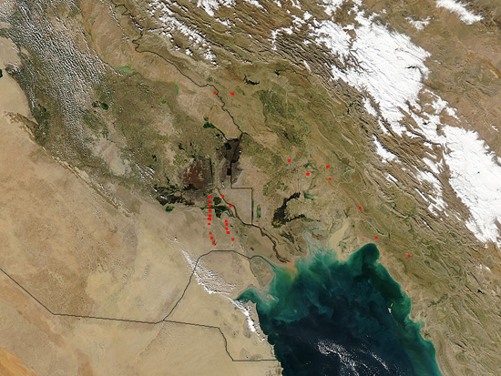 Floods in Iran and Iraq Iraq