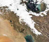 Snow in Iran - MODIS