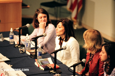 Afschineh Latifi at the LA Times Book Fair, UCLA - April 23, 2005 - by QH