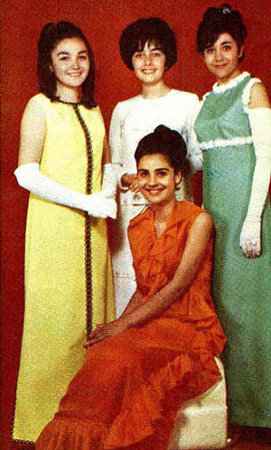 Miss Iran finalists - 1968