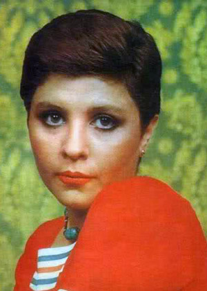 Zari Khoshkam with short hair - early 70s