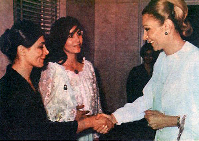 Farah with Shahrzad & Pouri Banaei - 1970s