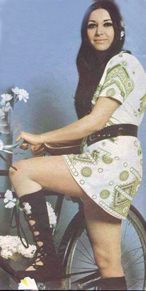 Jamileh in miniskirt - 1970s