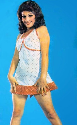 Haleh in miniskirt - early 70s