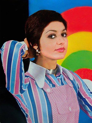 Googoosh with short hair - early 70s