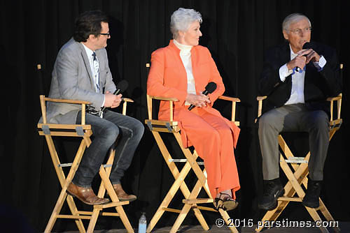 Ben Mankiewicz, Lee Meriwether, Adam West - Hollywood (April 29, 2016)