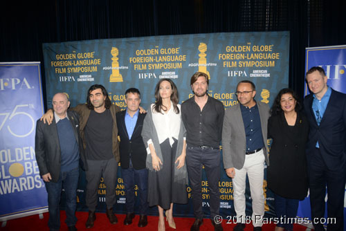 Directors Fatih Akin, Sebastian Lelio, Angelina Jolie, Ruben  stlund and Andrey Zvyagintsev