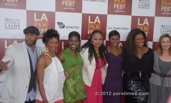 Omari Hardwick, Angela Bassett, Edwina Findley, Ava DuVernay, actors Emayatzy Corinealdi, Lorraine Toussaint and Sharon Lawrence - LA (June 20, 2012)