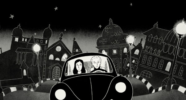 Illustration from Persepolis by Marjane Satrapi and Vincent Paronnaud.   2007 courtesy of Sony Pictures Classics