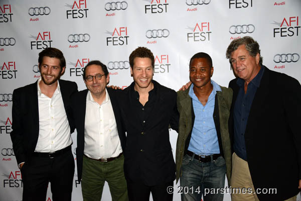 Co-founder of Sony Pictures Classics Michael Barker, director Dave Polsky, actor Cuba Gooding Jr. and co-founder of Sony Pictures Classics Tom Bernard - Hollywood (November 7, 2014)