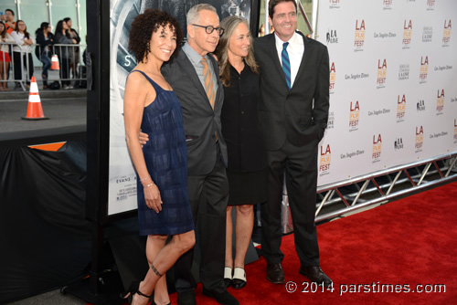 Los Angeles Film Festival Director Stephanie Allain, LAFF Artistic Director David Ansen, Chair of the Board of Directors of Film Independent, Mary Sweeney, Film Independent co-president Josh Welsh - LA (June 11, 2014) - by QH