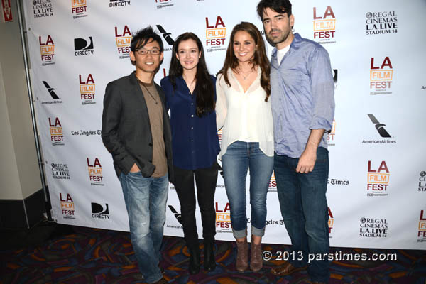 Director James Wan, actors Hayley McFarland, Shanley Caswell and Ron Livingston - by QH