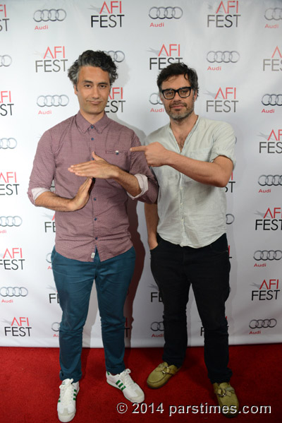 Directors Taika Waitit and Jemaine Clement - Hollywood (November 9, 2014)