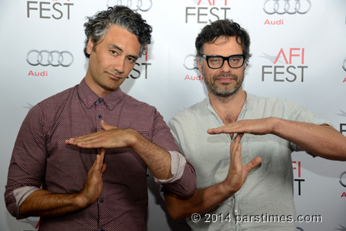 Directors Taika Waitit and Jemaine Clement - Hollywood (November 9, 2014)