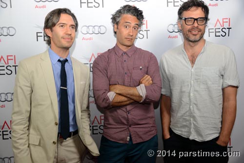 Producer Emanuel Michael and directors Taika Waititi and Jemaine Clement - Hollywood (November 9, 2014)