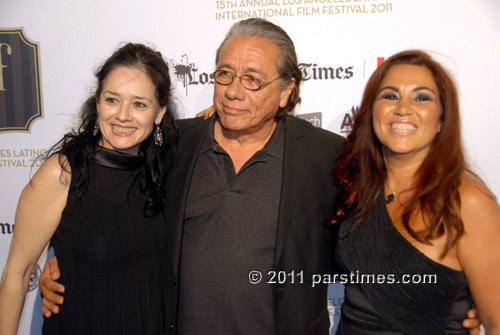 Director Marlene Dermer, Edward James Olmos, Gabriela Tagliavini - Hollywood (July 24, 2011) by QH