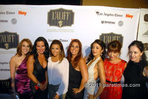 Monica Huarte, Kate Del Castillo, Eva Longoria, Gabriela Tagliavini, Yvette Yates, Fernanda Romero - Hollywood (July 24, 2011) by QH