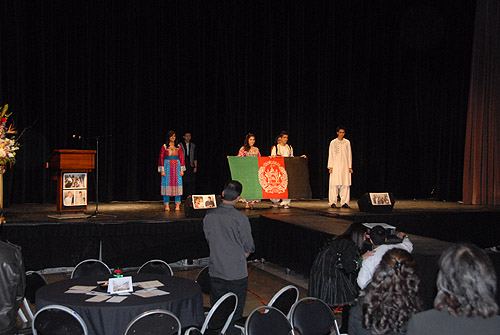 Playing the Afghan National Anthem & Flag - LA (February 26, 2011) - by QH