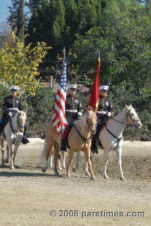 Marine Corps Mounted Color Guard  - Burbank (December 28, 2008) - by QH