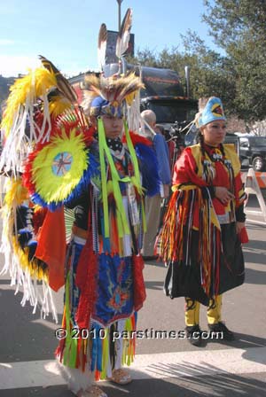 Native Americans dancing: RFD-TV Float 'One Nation' - Pasadena (December 31, 2010) - by QH