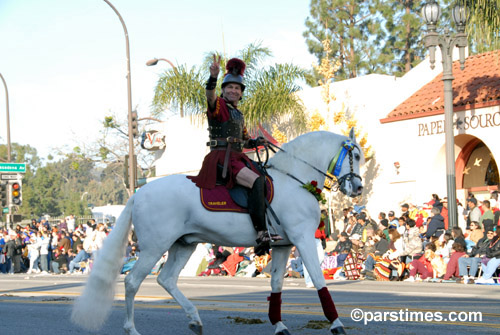 USC Mascot Traveler & Rider - Pasadena (January 1, 2007) - by QH