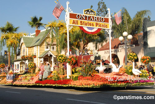 The City of Ontario Float: 'All State Picnic' - Pasadena (January 1, 2007) - by QH