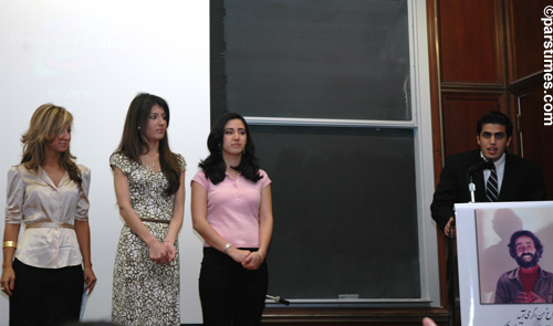 Member of Iranian Student Group at UCLA: Amita Firouzi, Sara Harirchian, Ghazal Tajmiri (February 11, 2006) - by QH
