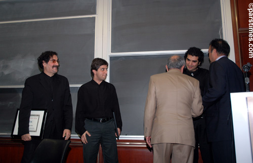 NIPOC Members present Shahram & Hafez Nazeri with a Certificate of Appreciation - UCLA (February 11, 2006) - by QH