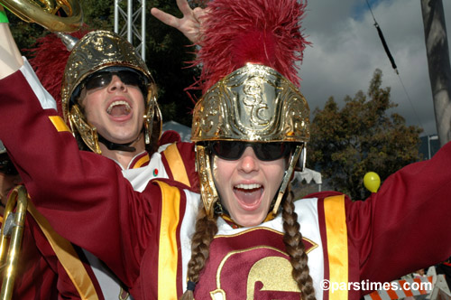 USC Trojan Marching Band, Pasadena  - by QH