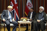 UK Prime Minister Boris Johnson & Hassan Rouhani
