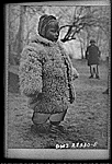 Teheran, Iran. Little Polish girl in a big sheepskin coat who is at an evacuation camp operated by the Red Cross