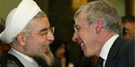 British Foreign Minister Jack Straw and Hassan Rouhani - Courtesy of ISNA