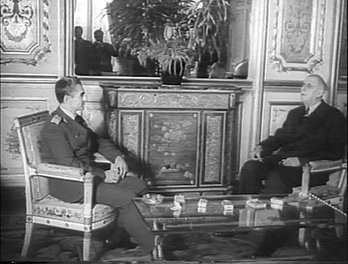 Shah of Iran & French President Charles De Gaulle - October 16, 1961