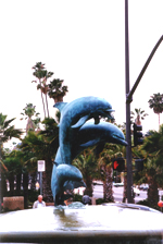 Statutes of Dolphins Santa Barbara - by QH