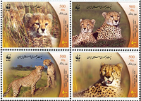 Iranian Cheetah Stamp