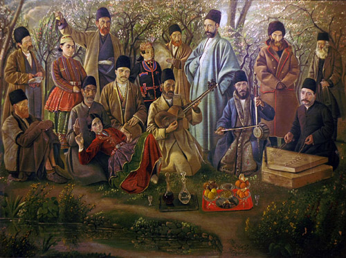 An Iranian musical ensemble in 1886