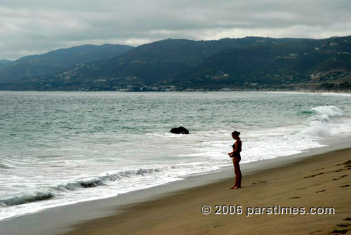 A young women wearing a bikini - Malibu Beach (July 31, 2006)