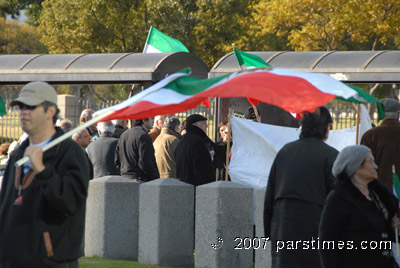 Iranians at a political demonstration - LA, Feb. 2007