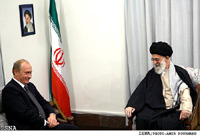 Russian president Vladimir V. Putin & Iran's leader Ali Khamenei - October 17, 2011 - ISNA