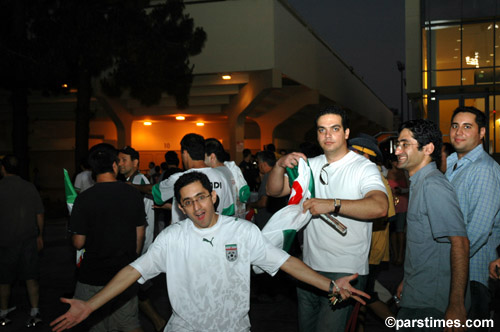 Fans celebrating after the game - UCLA June 4, 2006 - by QH