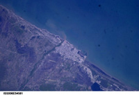 Astara, Vilyaschay River - Caspian Sea - May 2, 2003 - NASA
