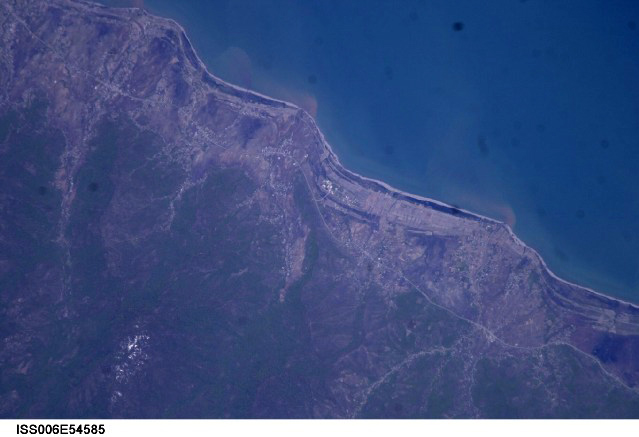 Coast South of Astara, Caspian Sea - May 2, 2003 (NASA)
