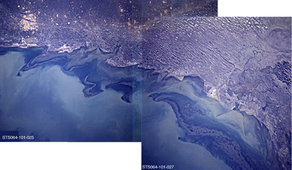 Photomosaic of the northern Caspian shore