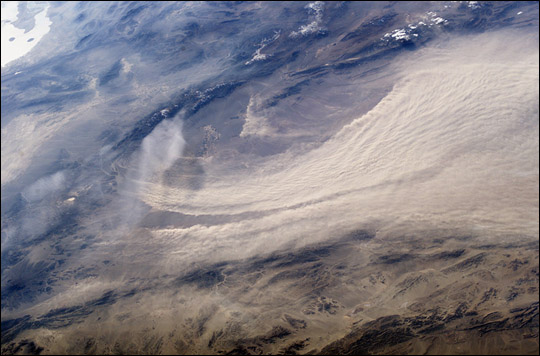 Major Dust Storm East of Bam, Iran