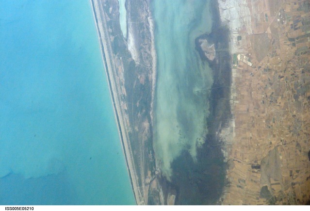 Gorgan Bay - Caspian Sea, Iran - NASA (June 18, 2002)