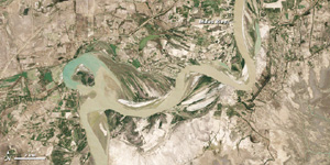 Indus River, Pakistan - May 9, 2010