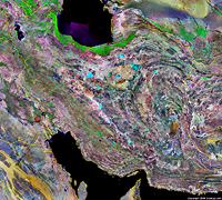 Landsat1 image of Iran