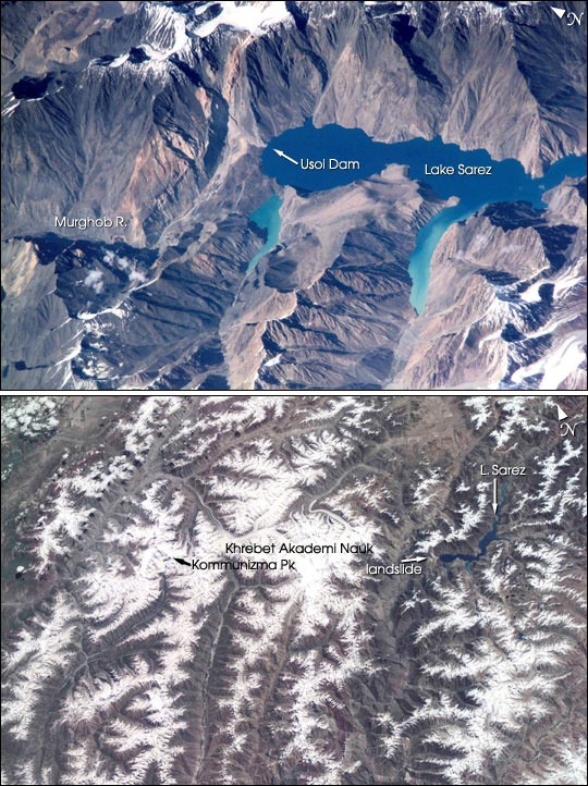 Lake Sarez, Tajikistan - NASA (Spring 2001)